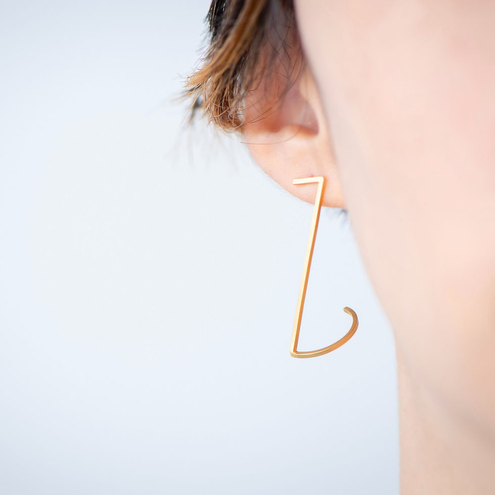 Abstract Single-sided Earring