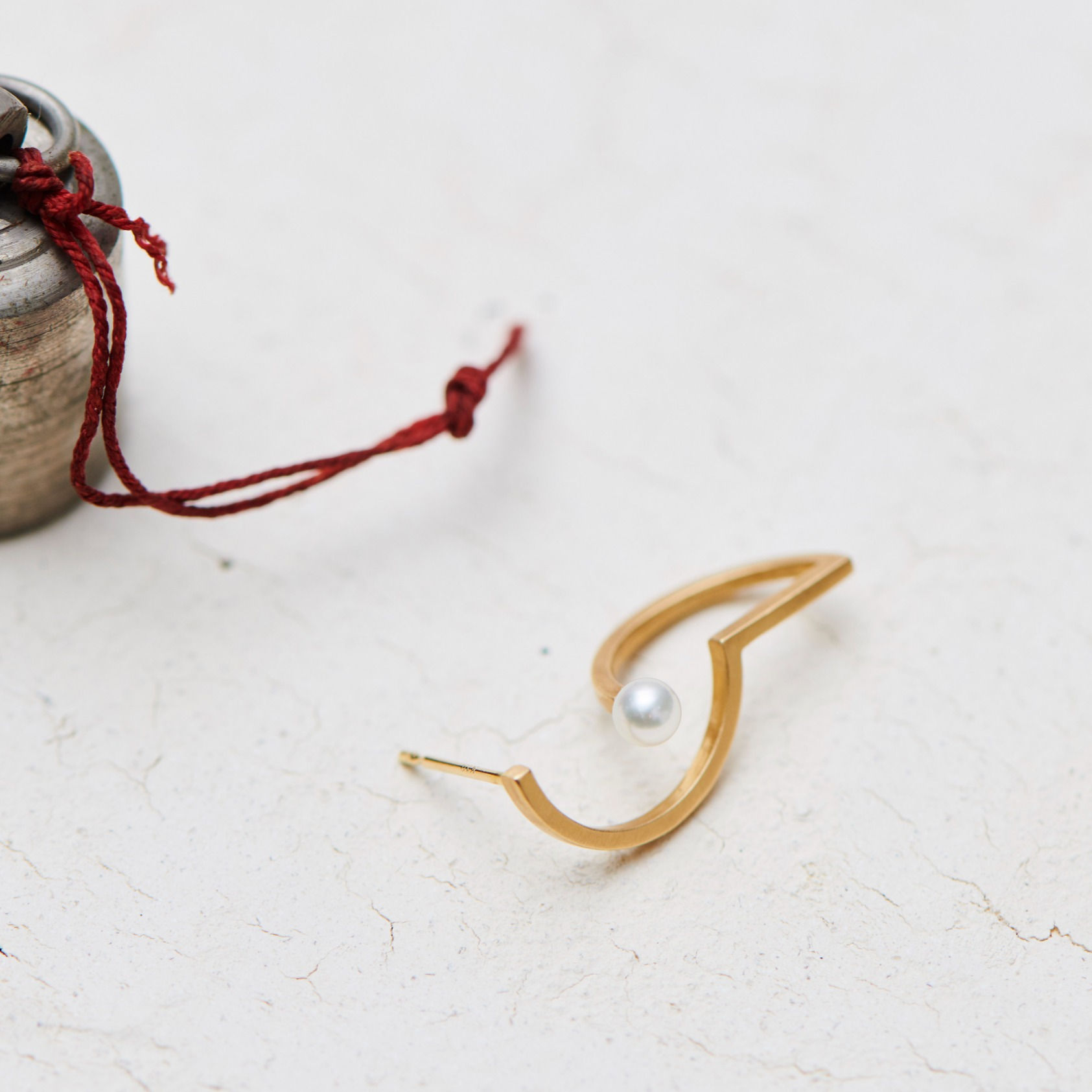 Abstract Single-sided Earring