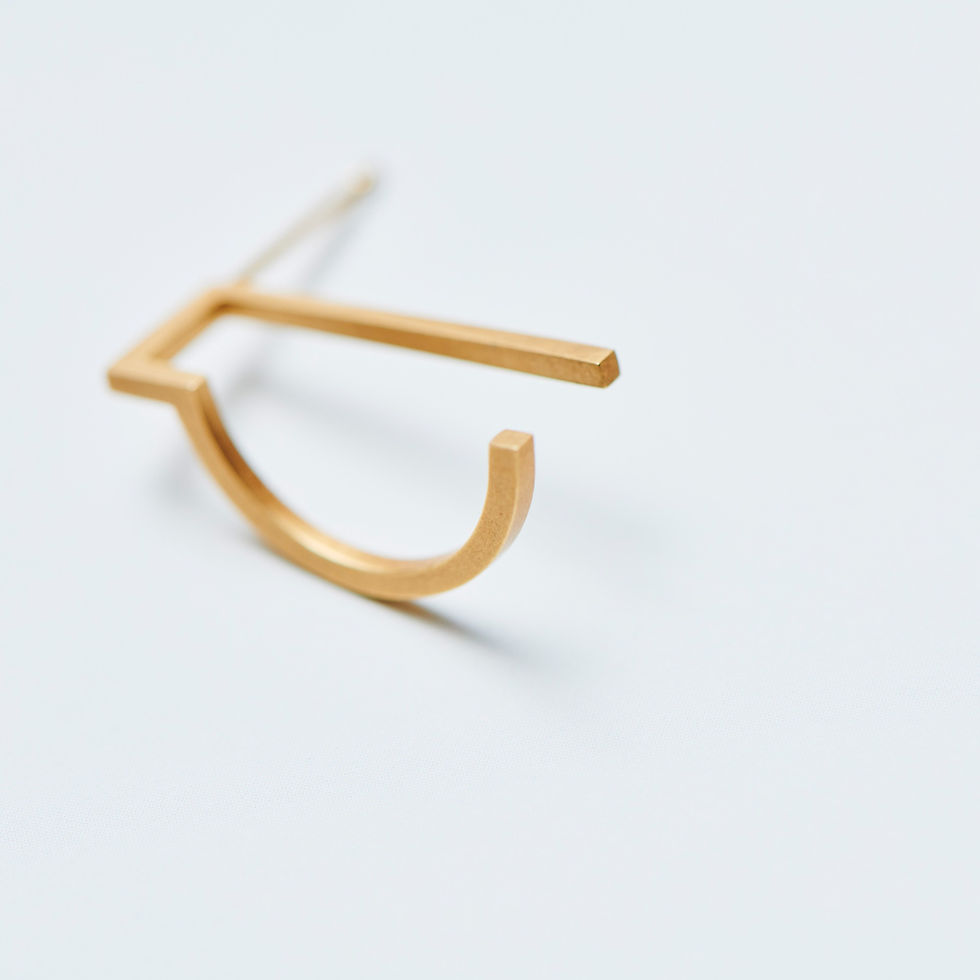 Abstract Single-sided Earring