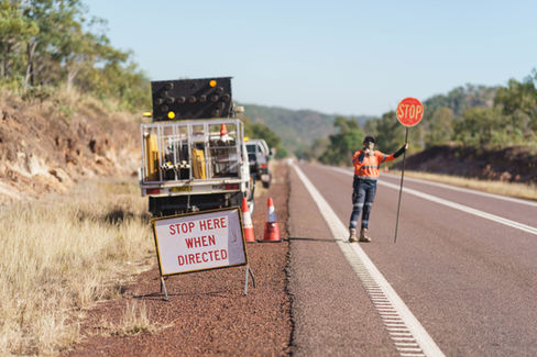 High-quality imagery of infrastructure development and workers in Darwin.
