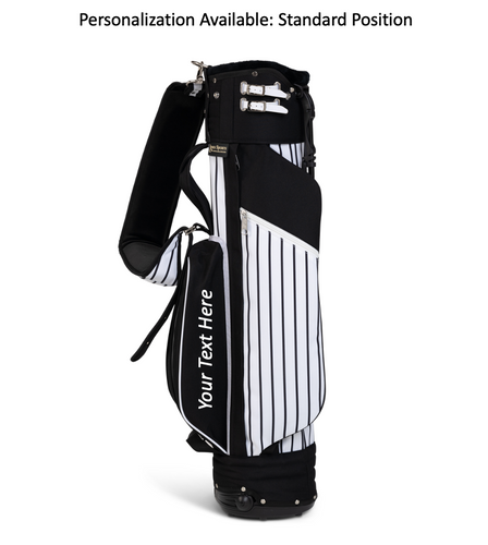JONES CLASSIC STAND/CART BAG - BLACK PINSTRIPE | hathway-stewart-golf