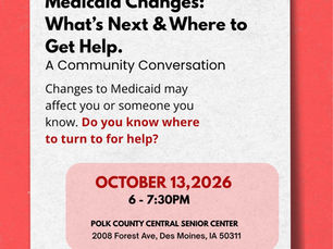Medicaid Changes: What's Next & Where to Get Help — A Community Conversation