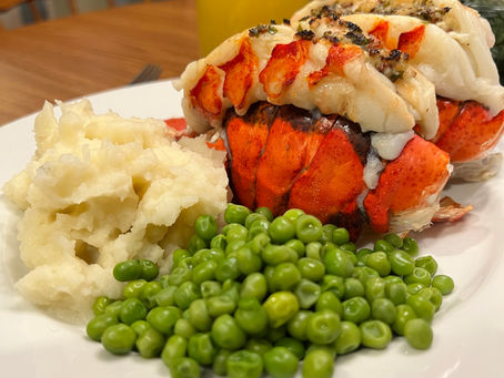 Lobster Tails with Garlic Lemon Butter