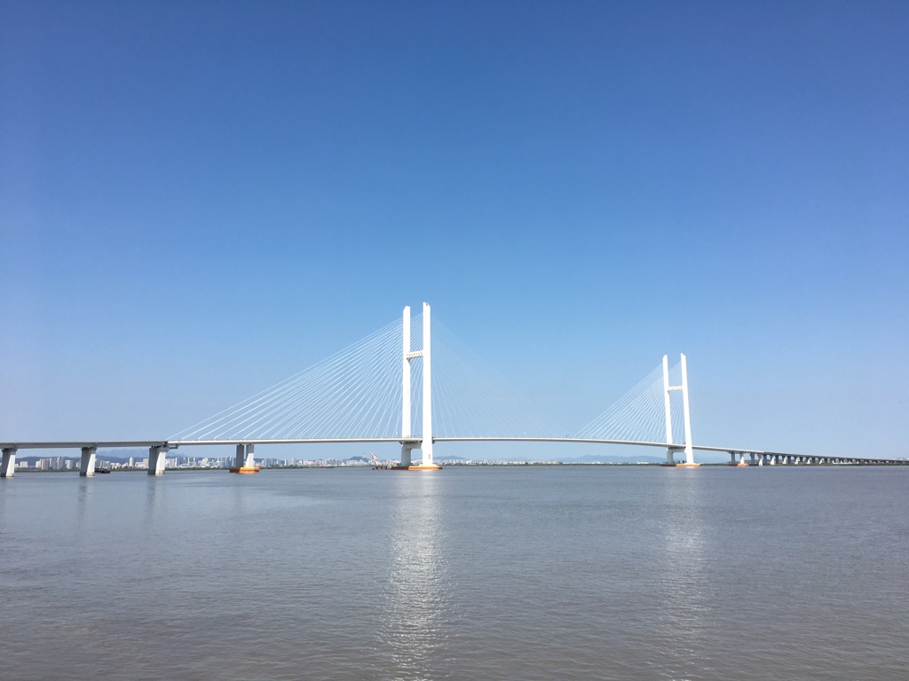 The New Yalu River road bridge linking China and North Korea, photographed in 2016
