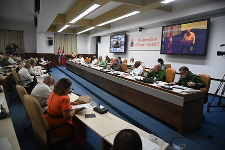An extraordinary plenary of the Communist Party of Cuba Central Committee, 17 June 2026. Photo: International Communist Press / Cuban Presidency.