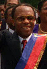 Jean-Bertrand Aristide portrait. Source: Wikimedia Commons, Jean-Bertrand Aristide (cropped).jpg. License/creator details: https://commons.wikimedia.org/wiki/File:Jean-Bertrand%20Aristide%20(cropped).jpg