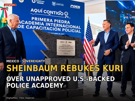 Sheinbaum Rebukes Kuri Over Unapproved U.S.-Backed Police Academy