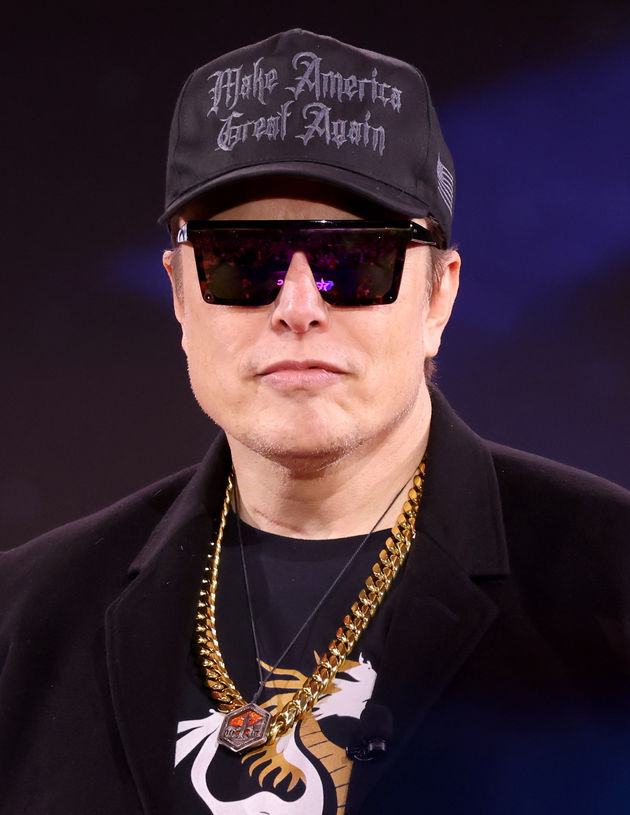 Elon Musk at CPAC in National Harbor in February 2025