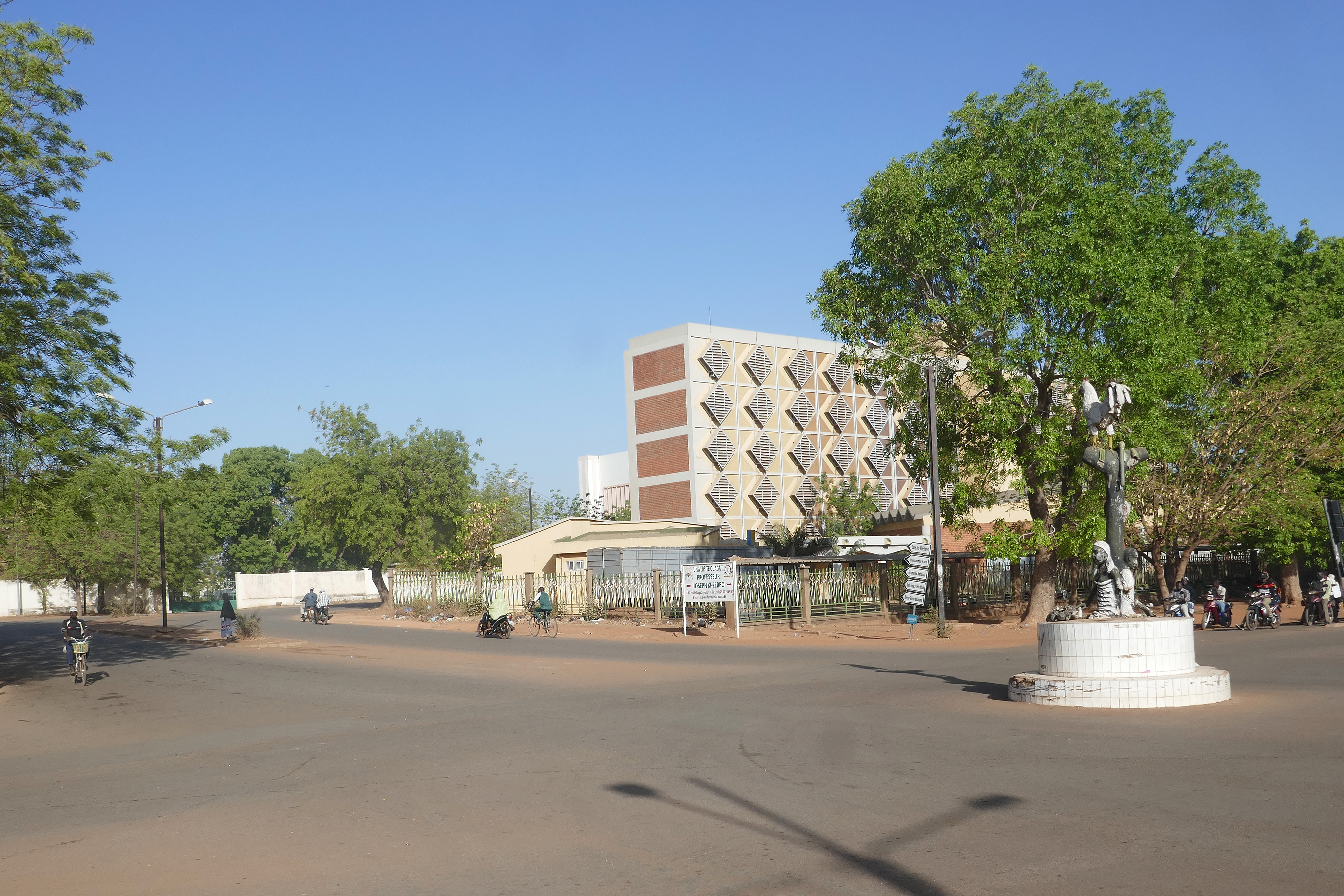 Joseph Ki-Zerbo University building in Ouagadougou photographed in 2017; archive illustration, not the conference venue