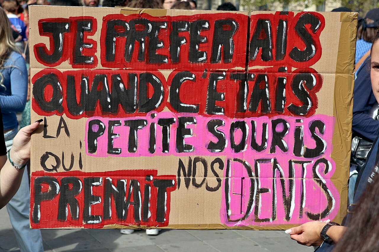 France’s students and unions flood streets as police fire tear gas