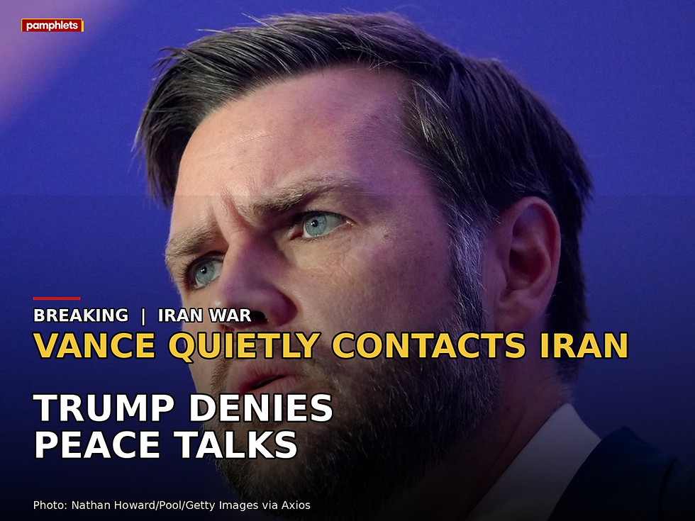 Vance Quietly Contacts Iran as Trump Denies Renewed Peace Talks