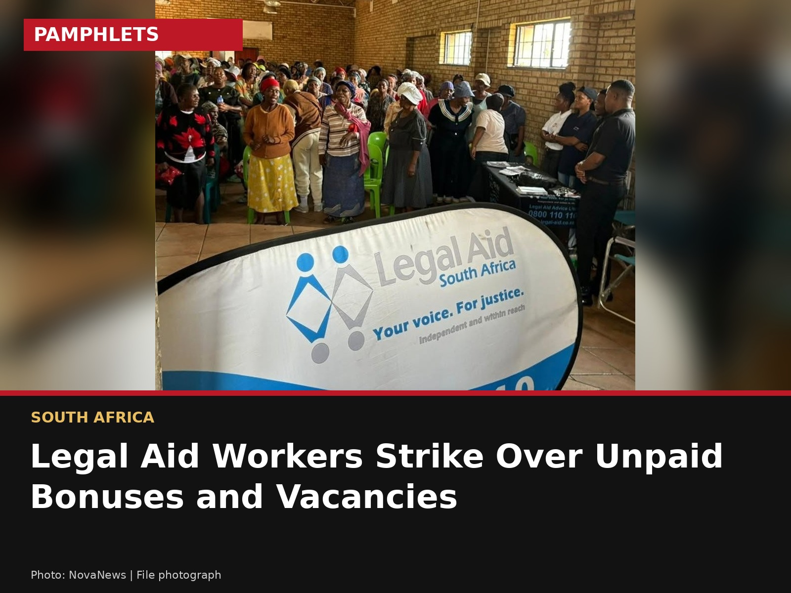 South Africa’s Legal Aid Workers Strike Over Unpaid Bonuses and Frozen Vacancies