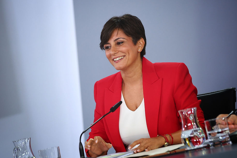 Spain’s Housing Minister Isabel Rodríguez speaking at the Council of Ministers press conference on September 29, 2026