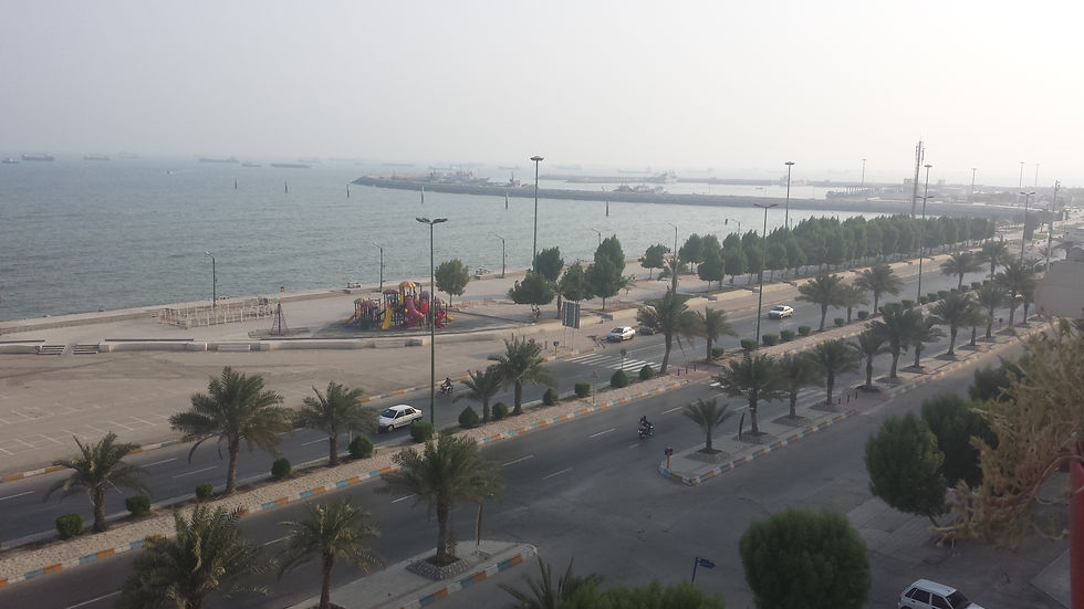 Bandar Abbas waterfront and harbor on Iran's southern coast