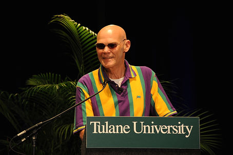 Archival photograph of James Carville at Tulane University's 2010 Bipartisan Policy Conference