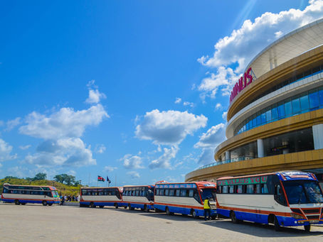 Mombasa railway station in Kenya. Source: Wikimedia Commons, Mombasa SGR railway station.jpg. License/creator details: https://commons.wikimedia.org/wiki/File:Mombasa%20SGR%20railway%20station.jpg