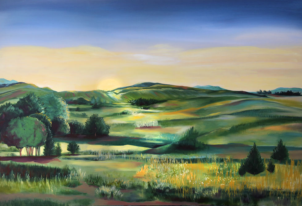 Dove Creek at Dawn24x36 oil