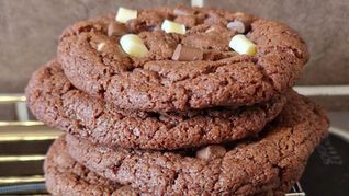 Best Ever Gluten Free Triple Chocolate Cookies (Chewy, Bakery-Style Recipe)