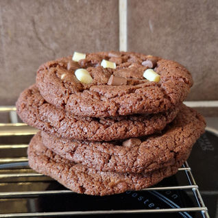 Best Ever Gluten Free Triple Chocolate Cookies (Chewy, Bakery-Style Recipe)