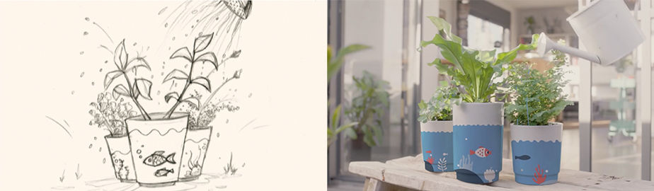 Storyboard and final frame comparison