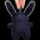 Thumbnail: Black Bunny bag charm