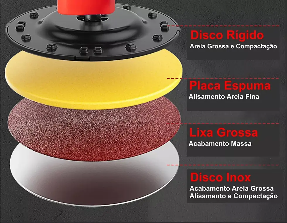 Miniatura: Desempenadeira Elétrica Cimento Misturador Reboco 220v
