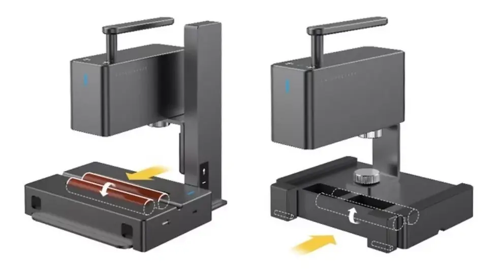 Gravadora Laser Laserpecker 2 Fibra Fiber Metal 60w + Roller