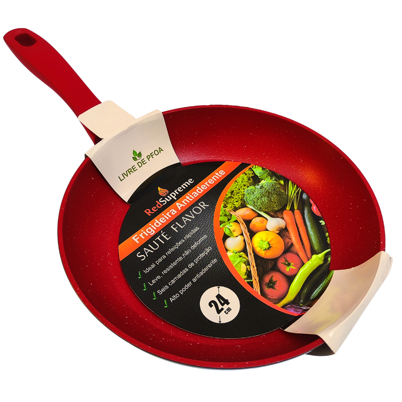 Miniatura: Panela Frigideira Antiaderente Premium 24cm Redsupreme Saute