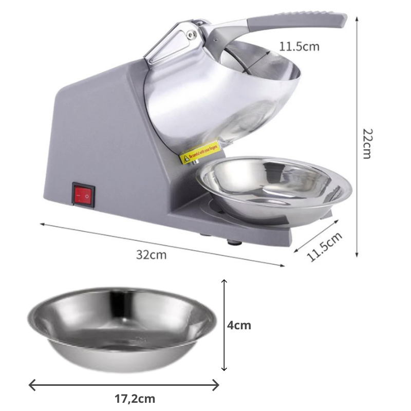 Miniatura: Raspador Triturador Moedor De Gelo Raspadinha Inox Drinks
