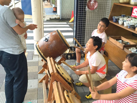宿場まつりに向けて太鼓練習