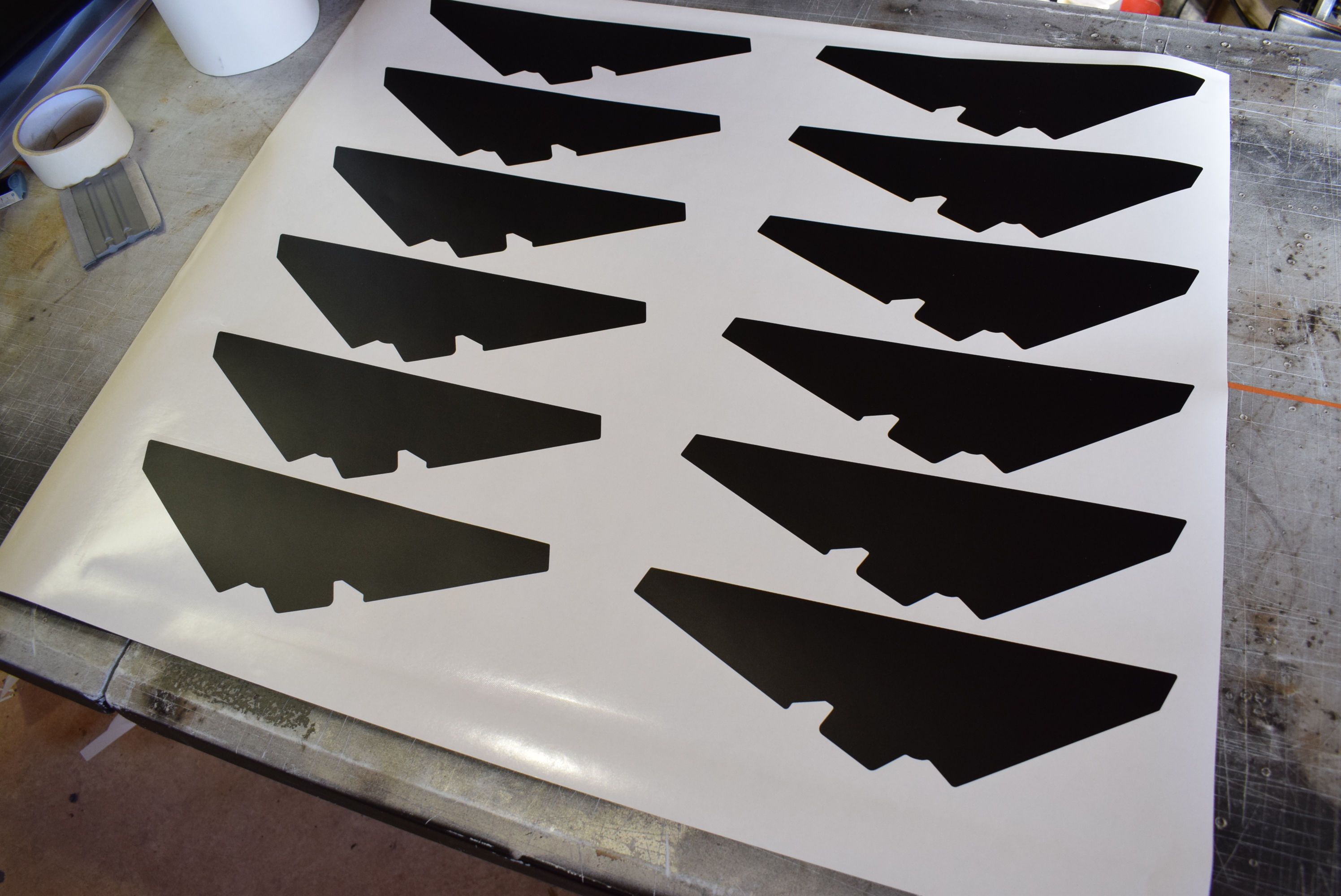 REPRO STICKERS CARTE MAGNUM XR (gauche et droite)