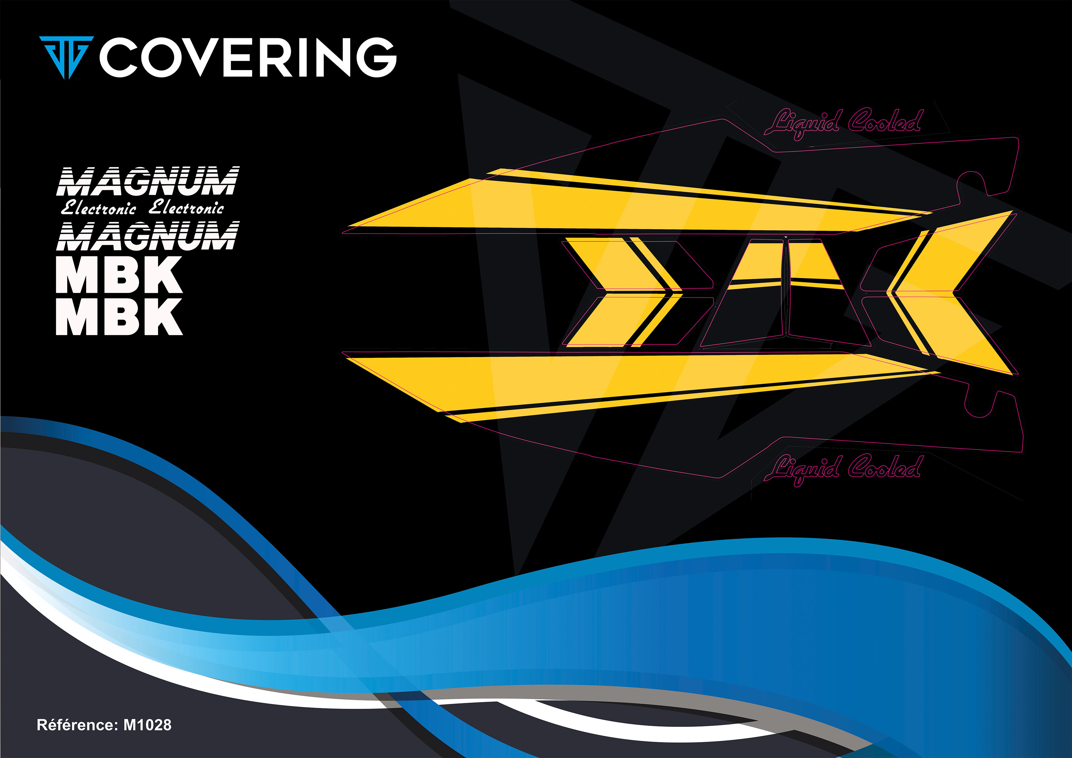 M1028 magnum jaune et noir