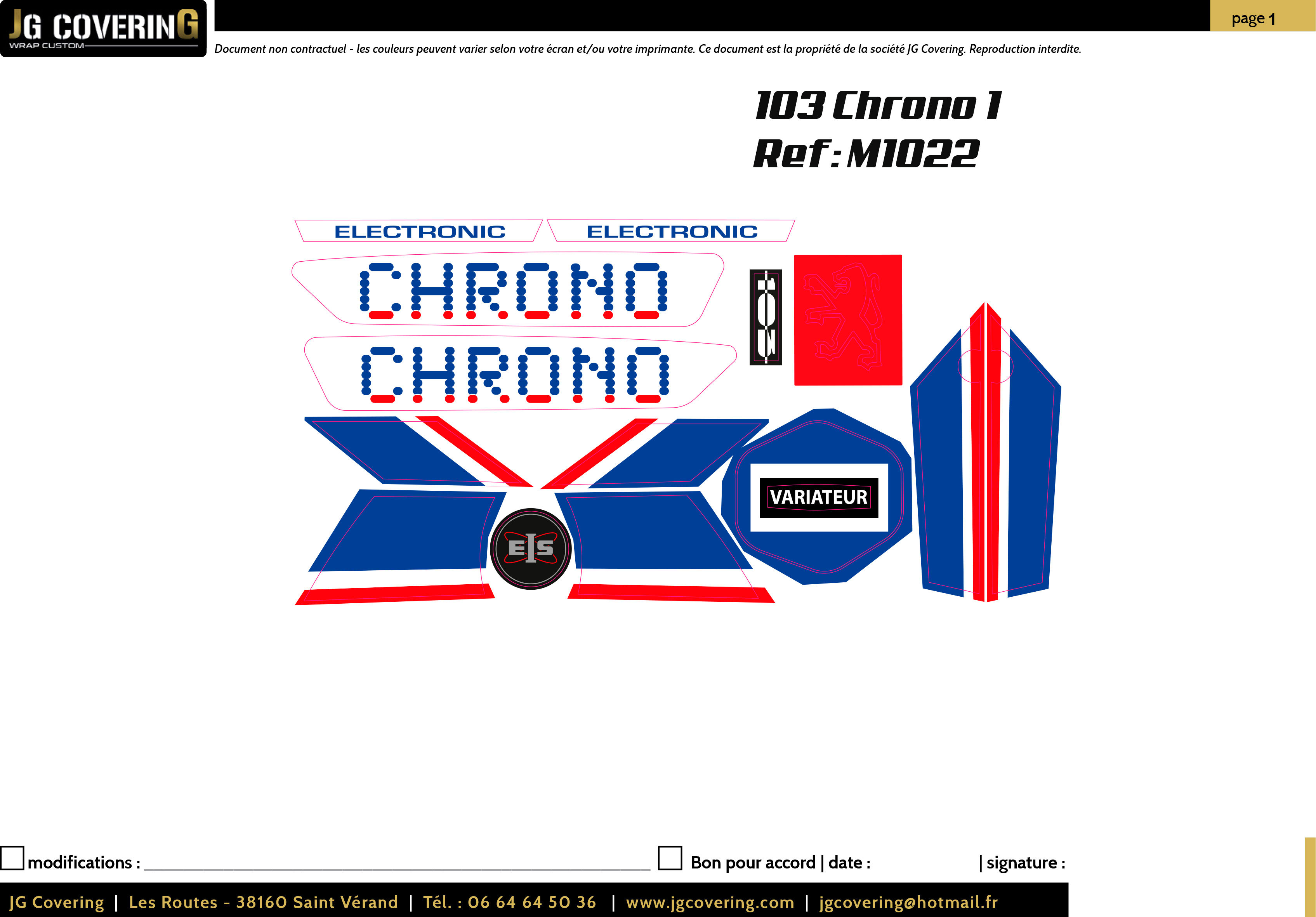 KIT adaptable 103 CHRONO 1