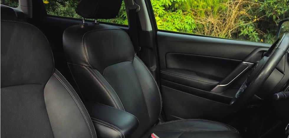 Clean car interior after professional mobile detailing service in Delta BC