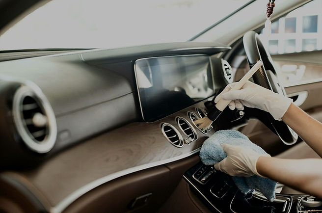 Interior detailing in Delta BC with deep cleaning of vents and dashboard trim
