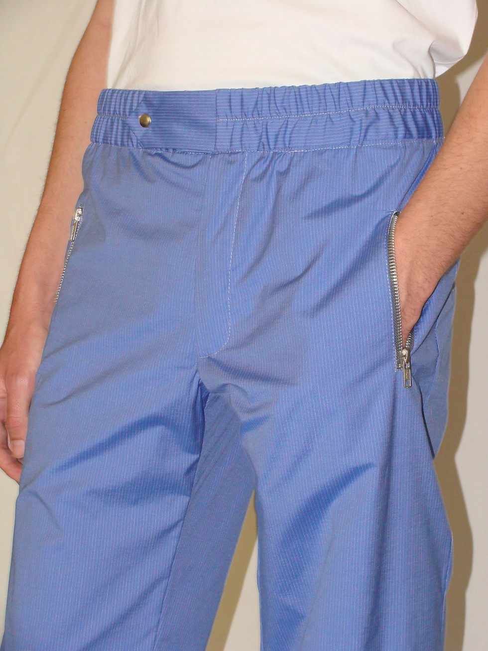 Poplin Striped Trousers