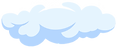 Fluffy-white-cartoon-cloud-on-blue-sky-o