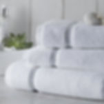 hotel towels washed and folded