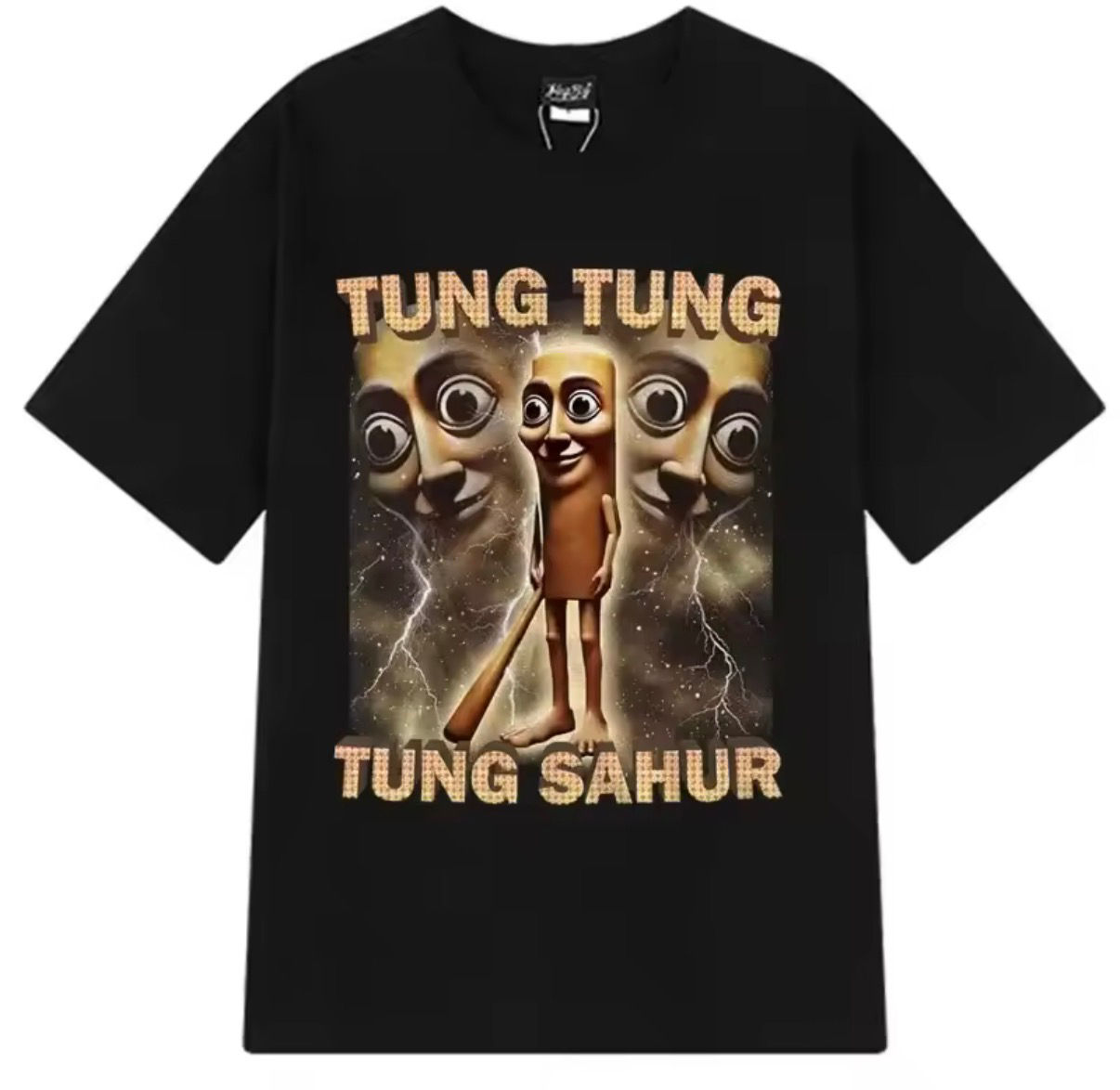 Tung Sahur Graphic Printed T-Shirt Men Summer Casual Loose Fashion Funny Round N