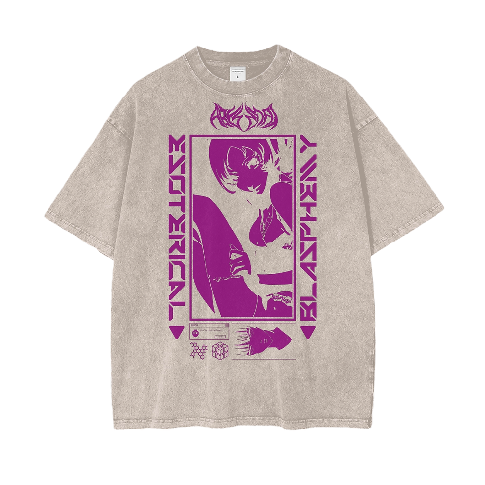 ESOTERICAL BLASPHEMY // OVERSIZED SNOW WASHED T-SHIRT