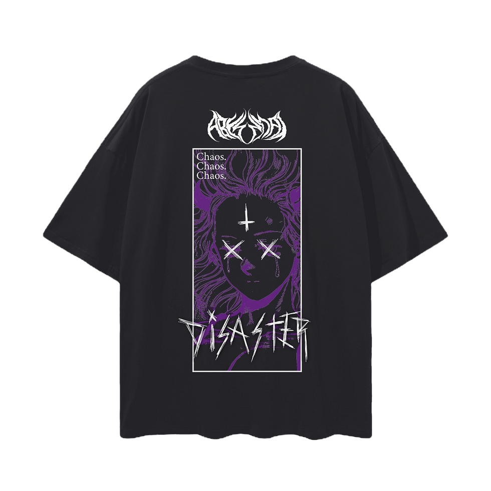 chaos.DISASTER//OVERSIZED DROP-SHOULDER T-SHIRT