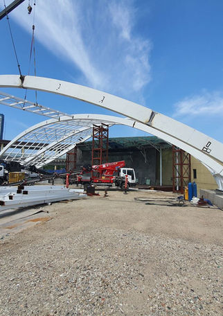 청라야외음악당 금속시설물 시공