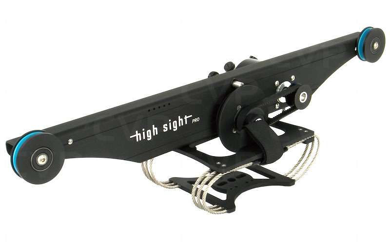 High Sight Cable Dolly, a versatile camera dolly system designed for smooth and controlled movements along a cable track.