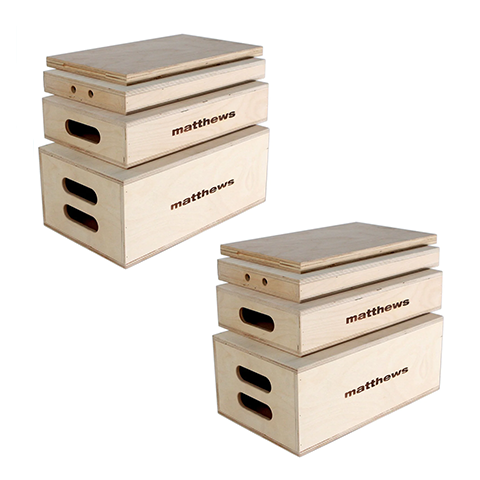 Apple Boxes, essential wooden boxes used for adjusting height and support of props and equipment on film sets and stages.