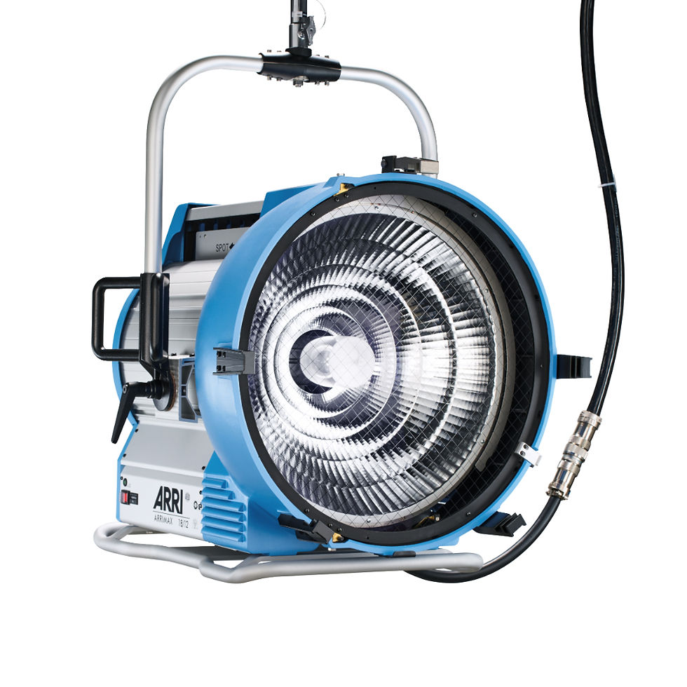 ARRIMAX 18/12, a high-output HMI light fixture known for its versatility and efficiency.