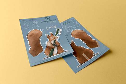 Bastelbogen Eichhörnchen