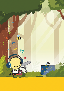 Andantino lauscht im Wald