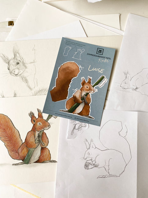 Skizzen Eichhörnchen