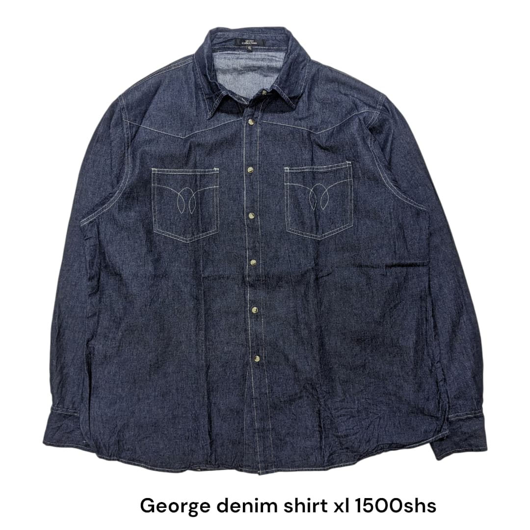 George denim shirt XL 