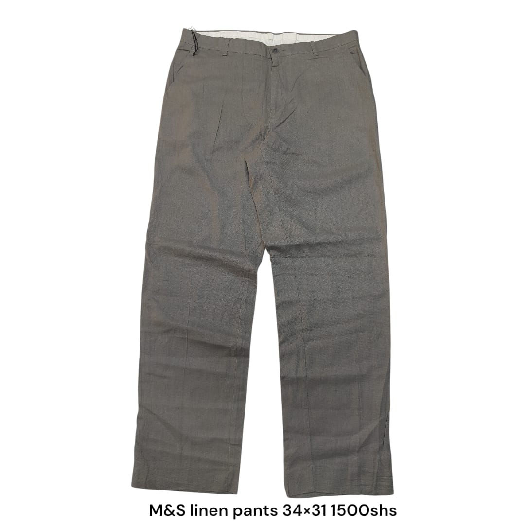 M&S linen pants 34×31